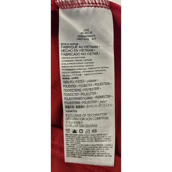 Nike Kids Red and Navy Jacket Size 24 Months - Picture 4 of 4